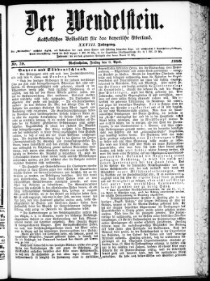 Wendelstein Freitag 8. April 1898