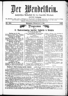 Wendelstein Mittwoch 11. Mai 1898