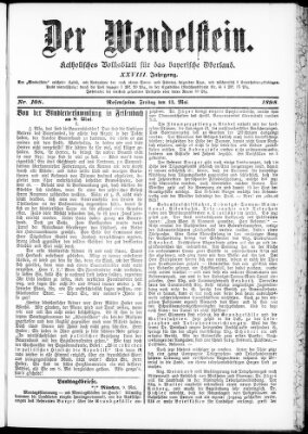 Wendelstein Freitag 13. Mai 1898