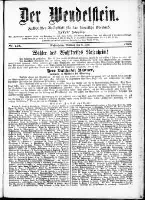 Wendelstein Mittwoch 8. Juni 1898