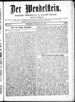 Wendelstein Sonntag 12. Juni 1898