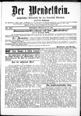 Wendelstein Mittwoch 29. Juni 1898