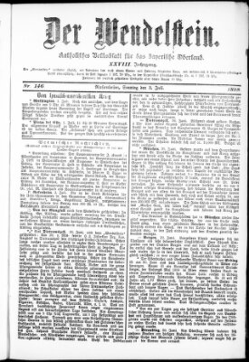 Wendelstein Sonntag 3. Juli 1898