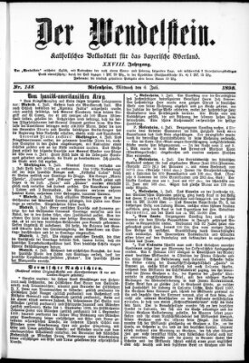 Wendelstein Mittwoch 6. Juli 1898