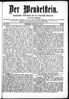 Wendelstein Freitag 8. Juli 1898