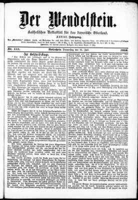 Wendelstein Donnerstag 14. Juli 1898