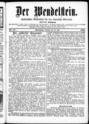 Wendelstein Dienstag 26. Juli 1898