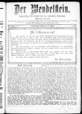 Wendelstein Dienstag 2. August 1898