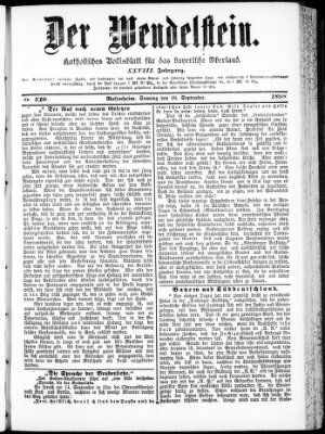 Wendelstein Sonntag 18. September 1898