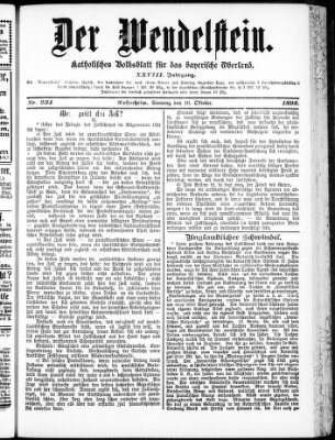 Wendelstein Sonntag 16. Oktober 1898