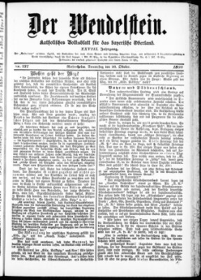 Wendelstein Donnerstag 20. Oktober 1898