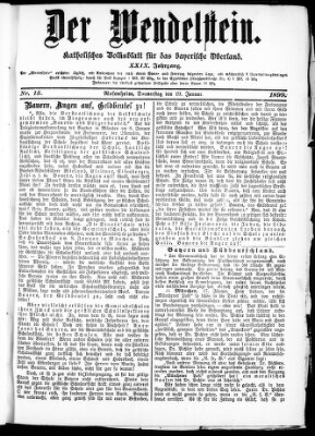 Wendelstein Donnerstag 19. Januar 1899