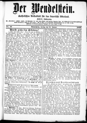 Wendelstein Freitag 20. Januar 1899