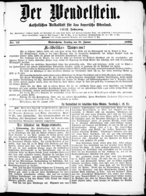 Wendelstein Samstag 28. Januar 1899