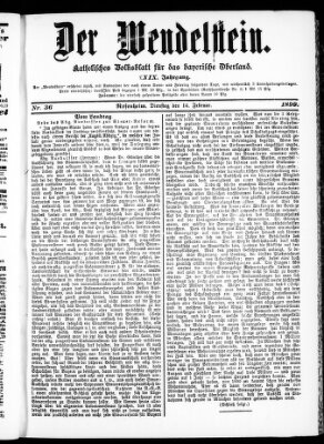 Wendelstein Dienstag 14. Februar 1899