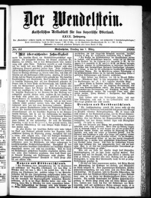 Wendelstein Dienstag 7. März 1899