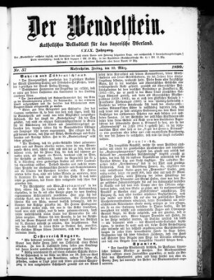 Wendelstein Freitag 10. März 1899