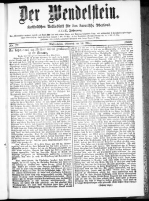 Wendelstein Mittwoch 29. März 1899