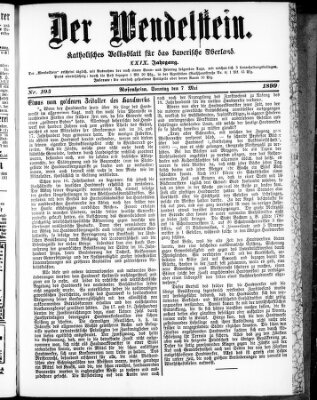 Wendelstein Sonntag 7. Mai 1899