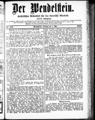 Wendelstein Dienstag 9. Mai 1899