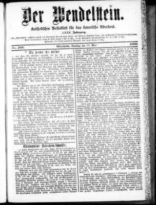 Wendelstein Samstag 13. Mai 1899