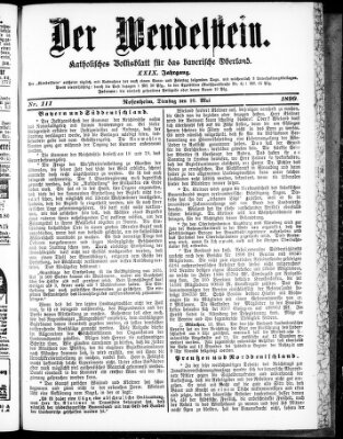 Wendelstein Dienstag 16. Mai 1899