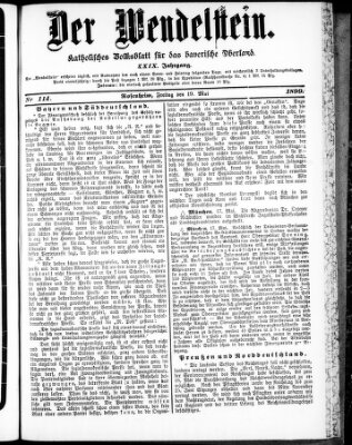 Wendelstein Freitag 19. Mai 1899