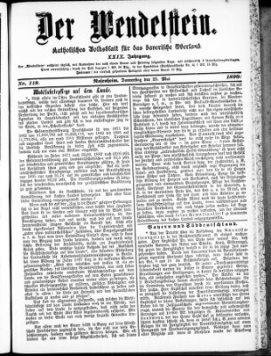 Wendelstein Donnerstag 25. Mai 1899