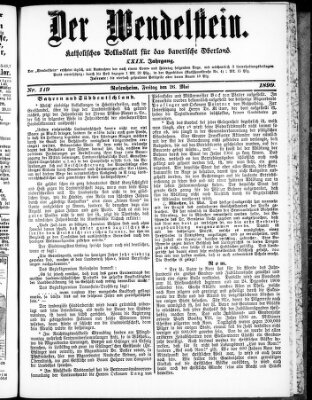 Wendelstein Freitag 26. Mai 1899