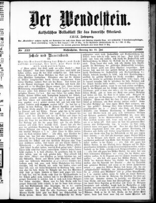 Wendelstein Sonntag 11. Juni 1899