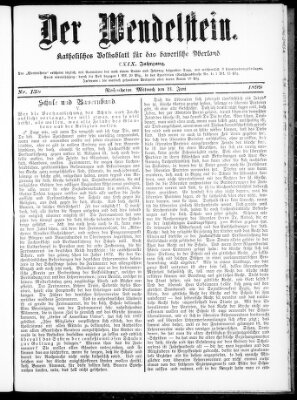 Wendelstein Mittwoch 21. Juni 1899