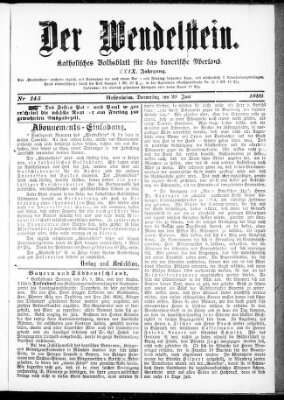 Wendelstein Donnerstag 29. Juni 1899