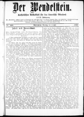 Wendelstein Dienstag 4. Juli 1899