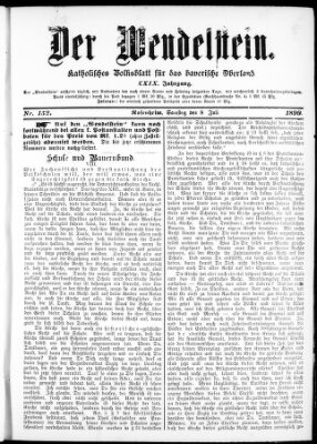 Wendelstein Samstag 8. Juli 1899