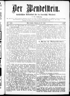 Wendelstein Sonntag 16. Juli 1899