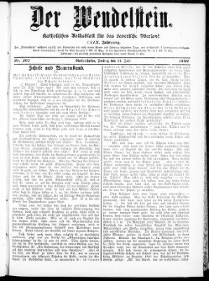 Wendelstein Freitag 21. Juli 1899