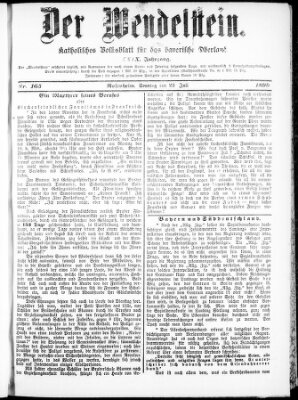 Wendelstein Sonntag 23. Juli 1899