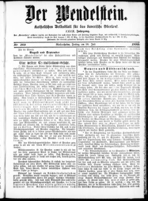 Wendelstein Freitag 28. Juli 1899