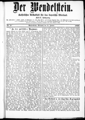 Wendelstein Mittwoch 11. Januar 1899