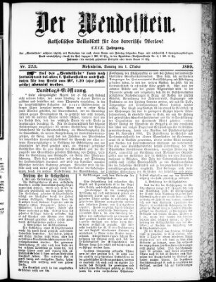 Wendelstein Sonntag 1. Oktober 1899