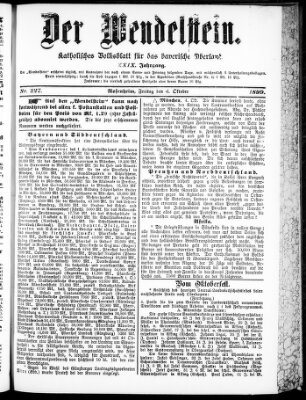 Wendelstein Freitag 6. Oktober 1899