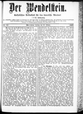 Wendelstein Freitag 20. Oktober 1899