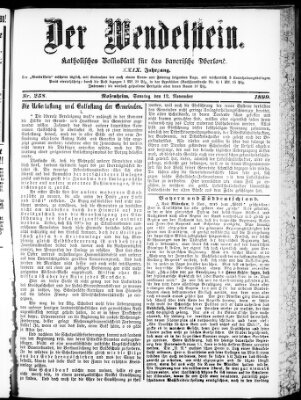 Wendelstein Sonntag 12. November 1899