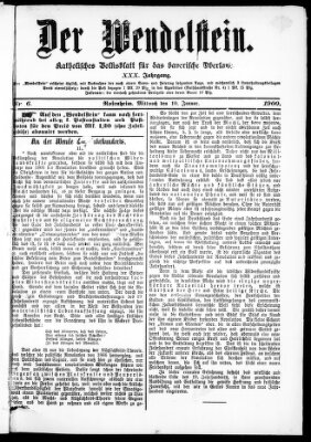 Wendelstein Mittwoch 10. Januar 1900