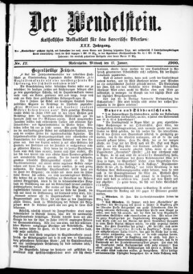 Wendelstein Mittwoch 17. Januar 1900