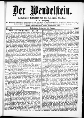 Wendelstein Freitag 19. Januar 1900