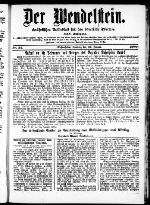 Wendelstein Sonntag 28. Januar 1900