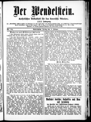 Wendelstein Freitag 9. Februar 1900