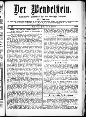 Wendelstein Freitag 16. Februar 1900