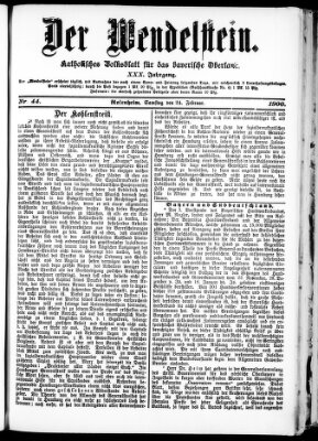 Wendelstein Samstag 24. Februar 1900